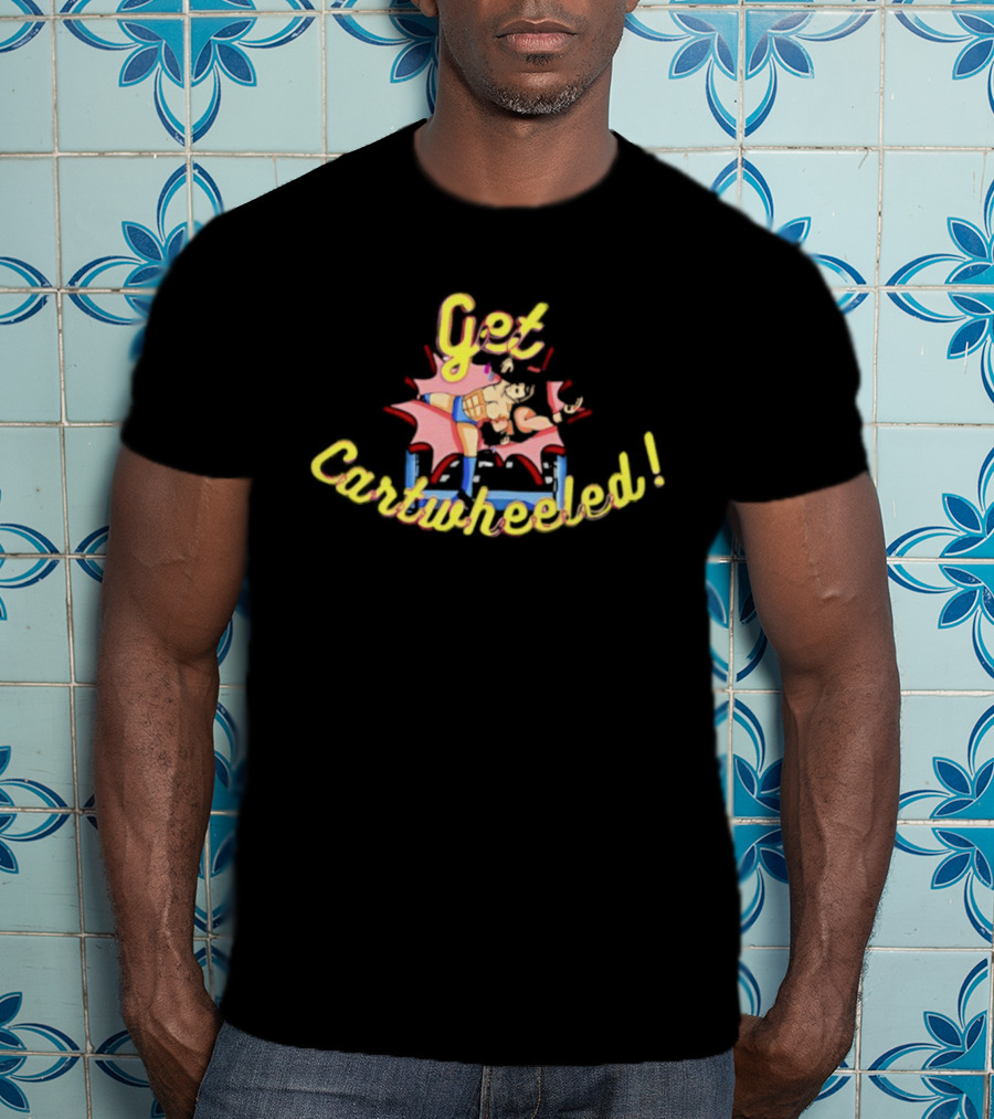 Get Cartwheeled Wrestling Move Cartoon Style T-Shirt