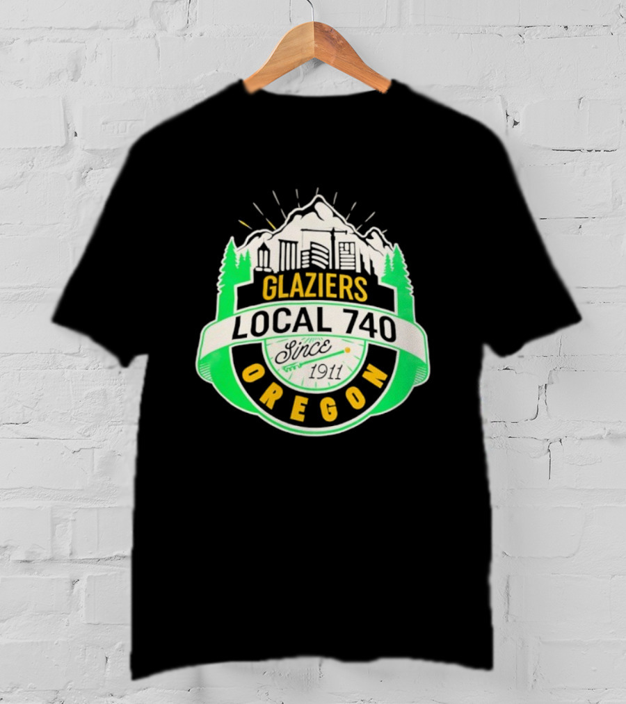 Glaziers Local 740 Oregon Union Vintage Since 1911 T-Shirt