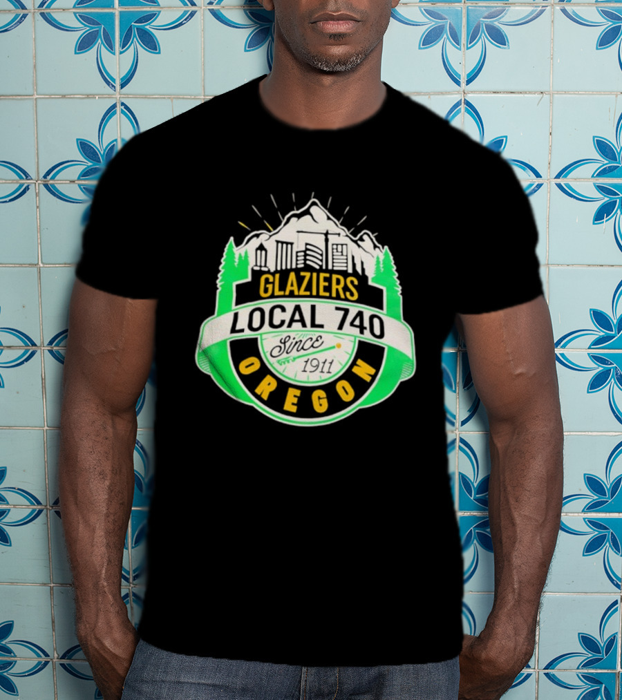 Glaziers Local 740 Oregon Union Vintage Since 1911 T-Shirt