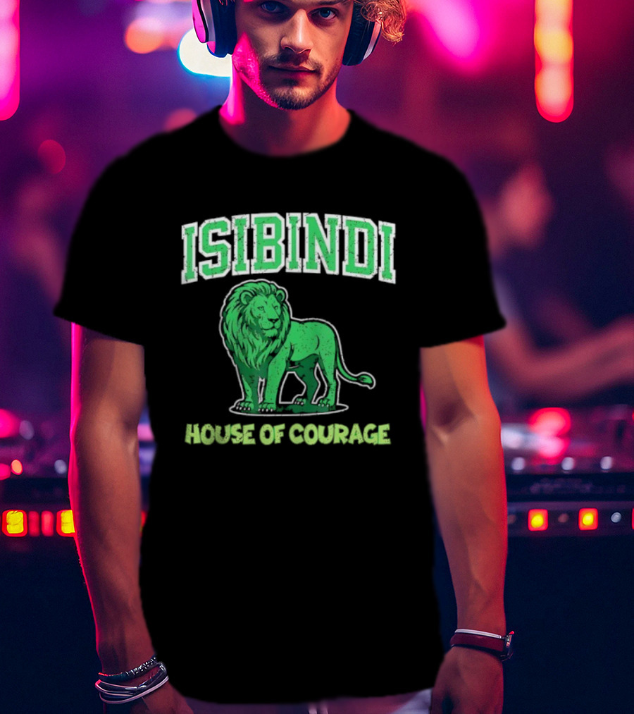 Isibindi Green Lion House Of Courage T-Shirt