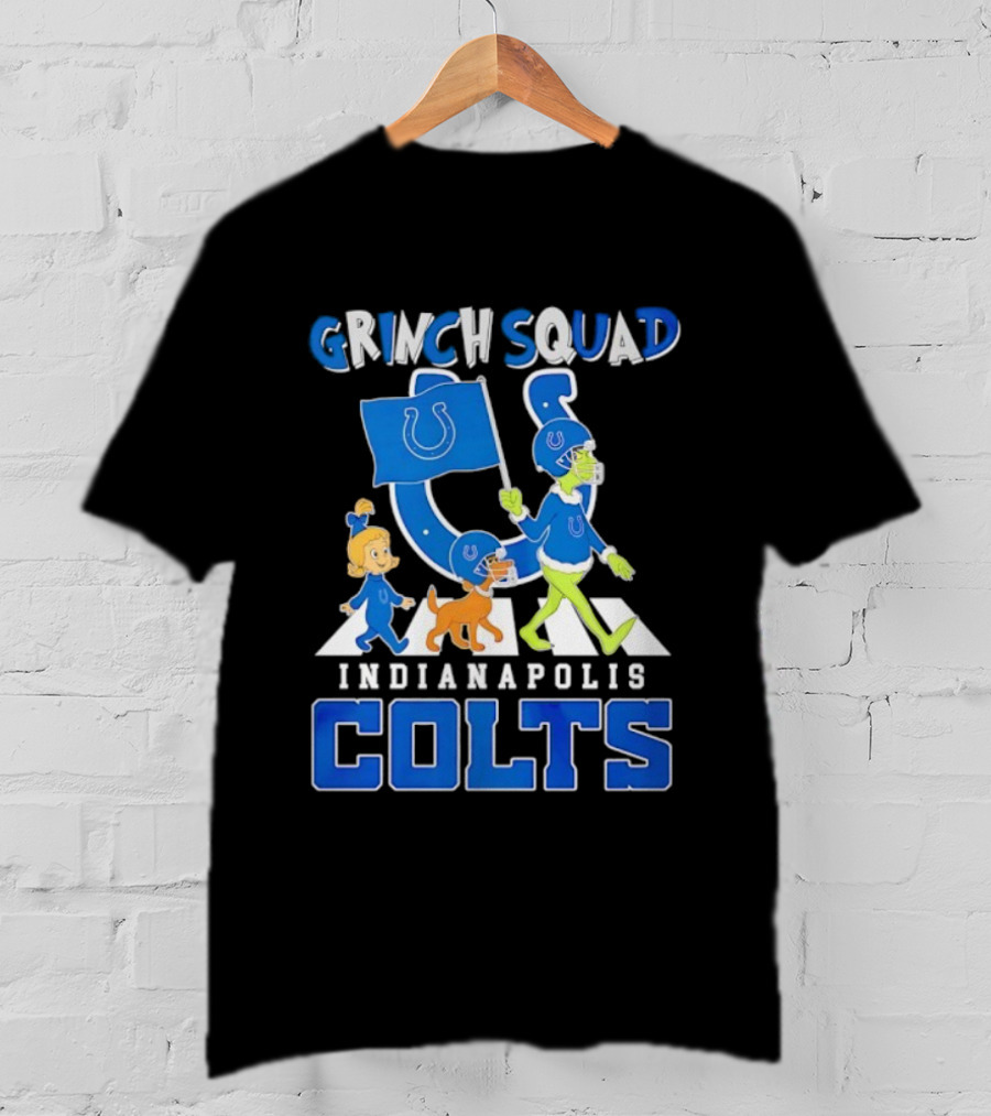 Grinch Squad Indianapolis Colts Fan Parade T-Shirt