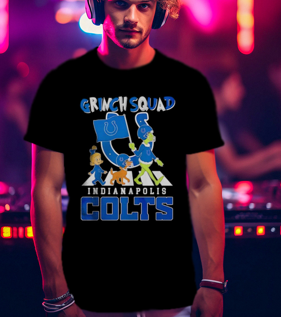 Grinch Squad Indianapolis Colts Fan Parade T-Shirt