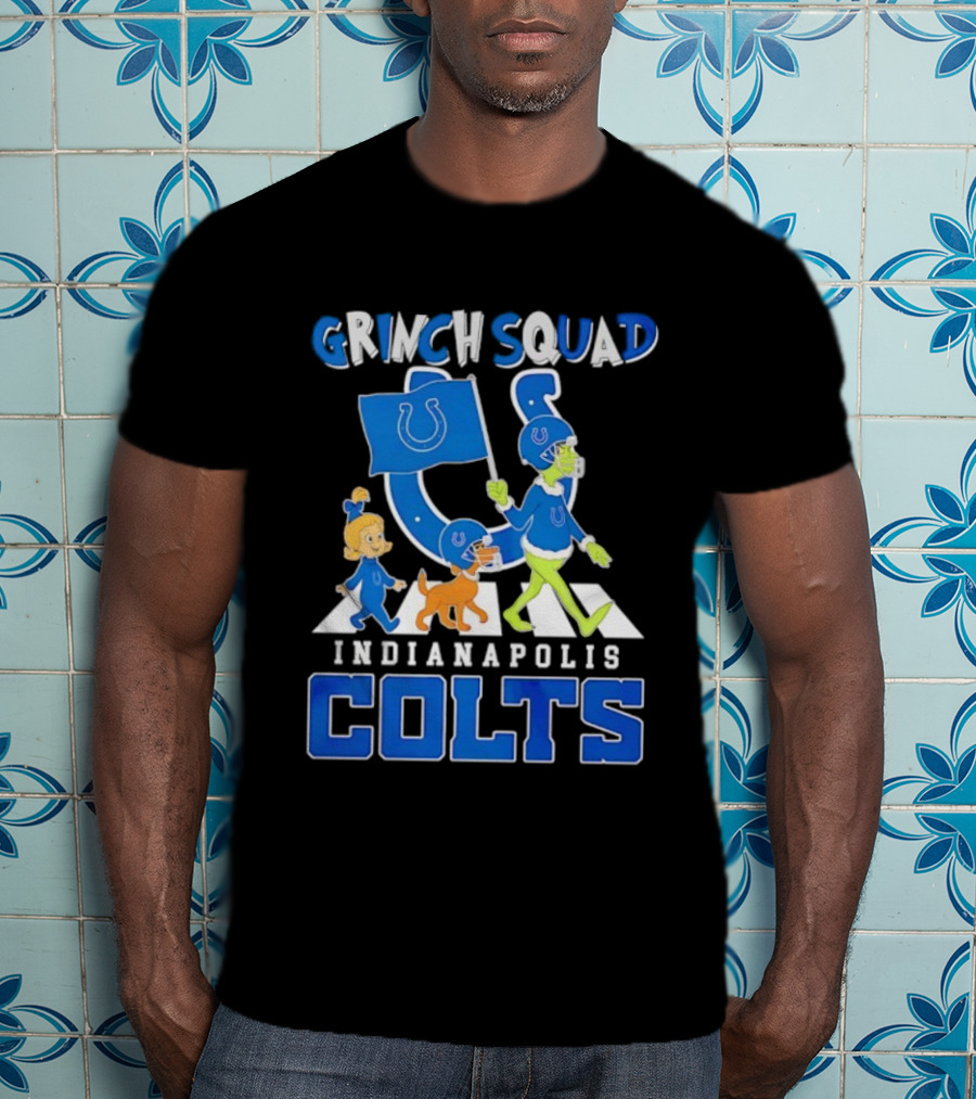 Grinch Squad Indianapolis Colts Fan Parade T-Shirt
