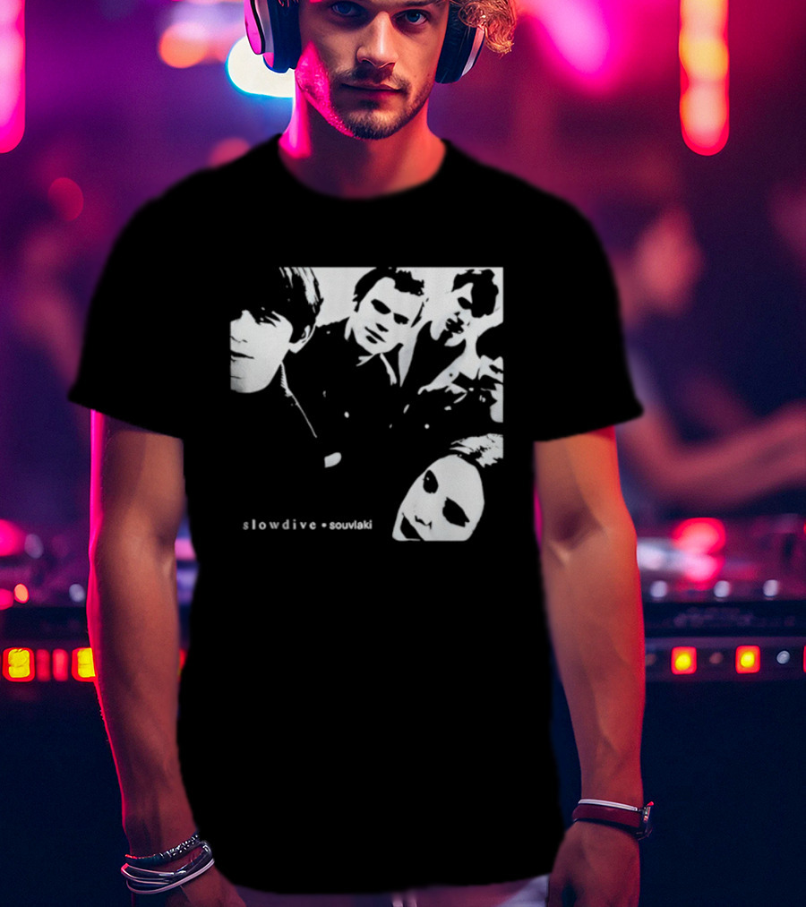 Slowdive Souvlaki Neil Halstead Rachel Goswell Nick Chaplin Christian Savill Simon Scott Band T-Shirt
