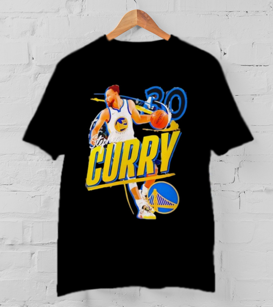 Stephen Curry 30 Golden State Warriors Basketball Icon T-Shirt