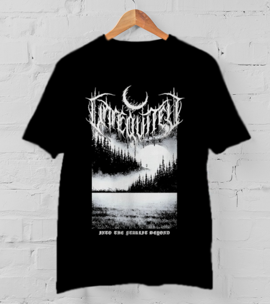 Svaltvinter Moonlit Forest With Geiranger Beyond T-Shirt