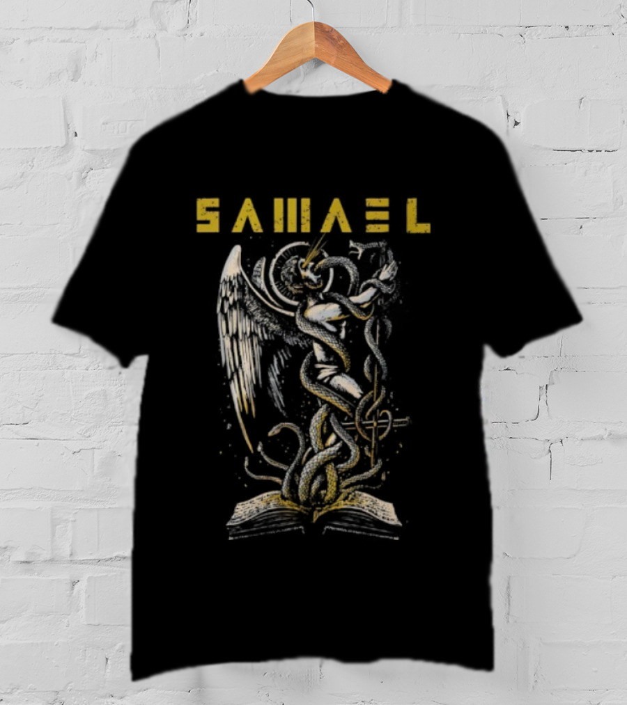 Samael Serpent Garden Of Eden Winged Serpent Imagery T-Shirt