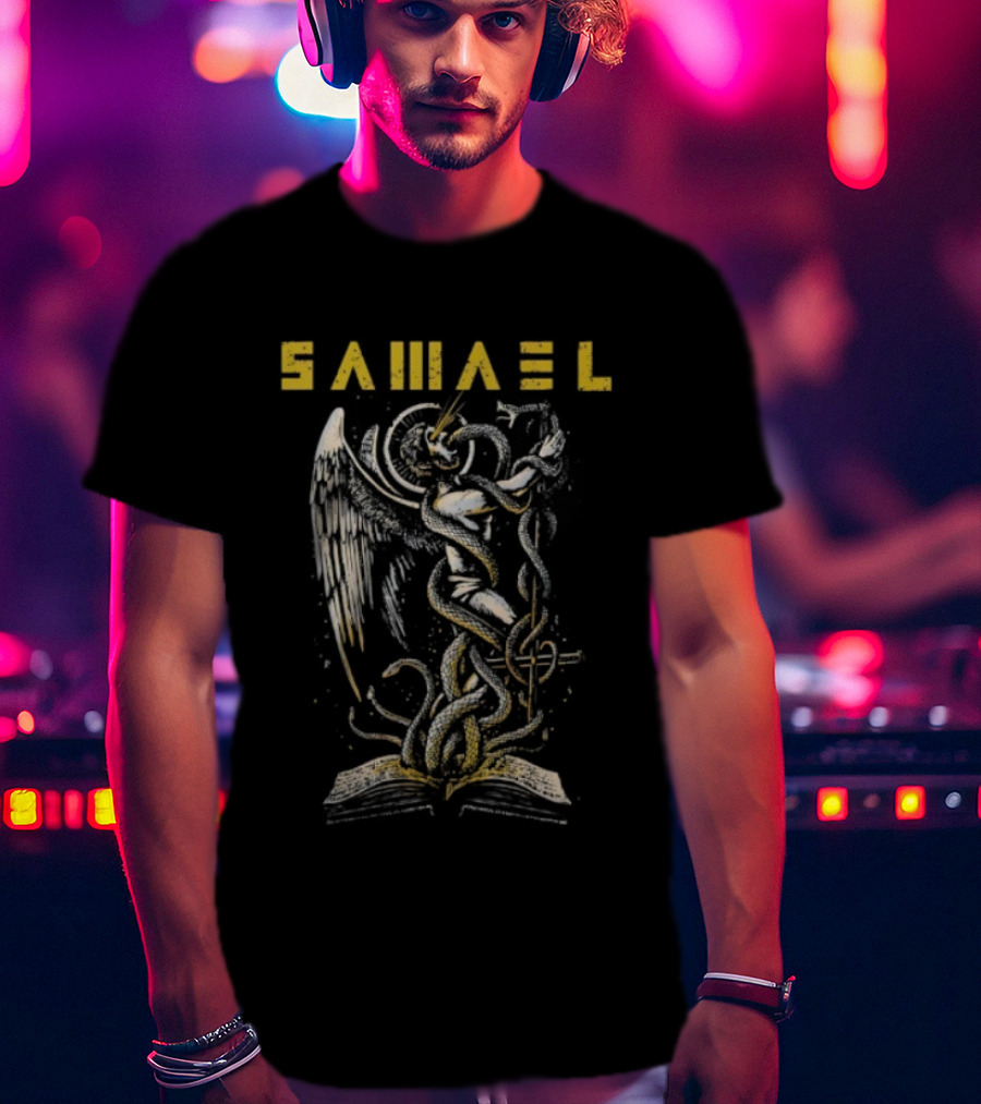 Samael Serpent Garden Of Eden Winged Serpent Imagery T-Shirt