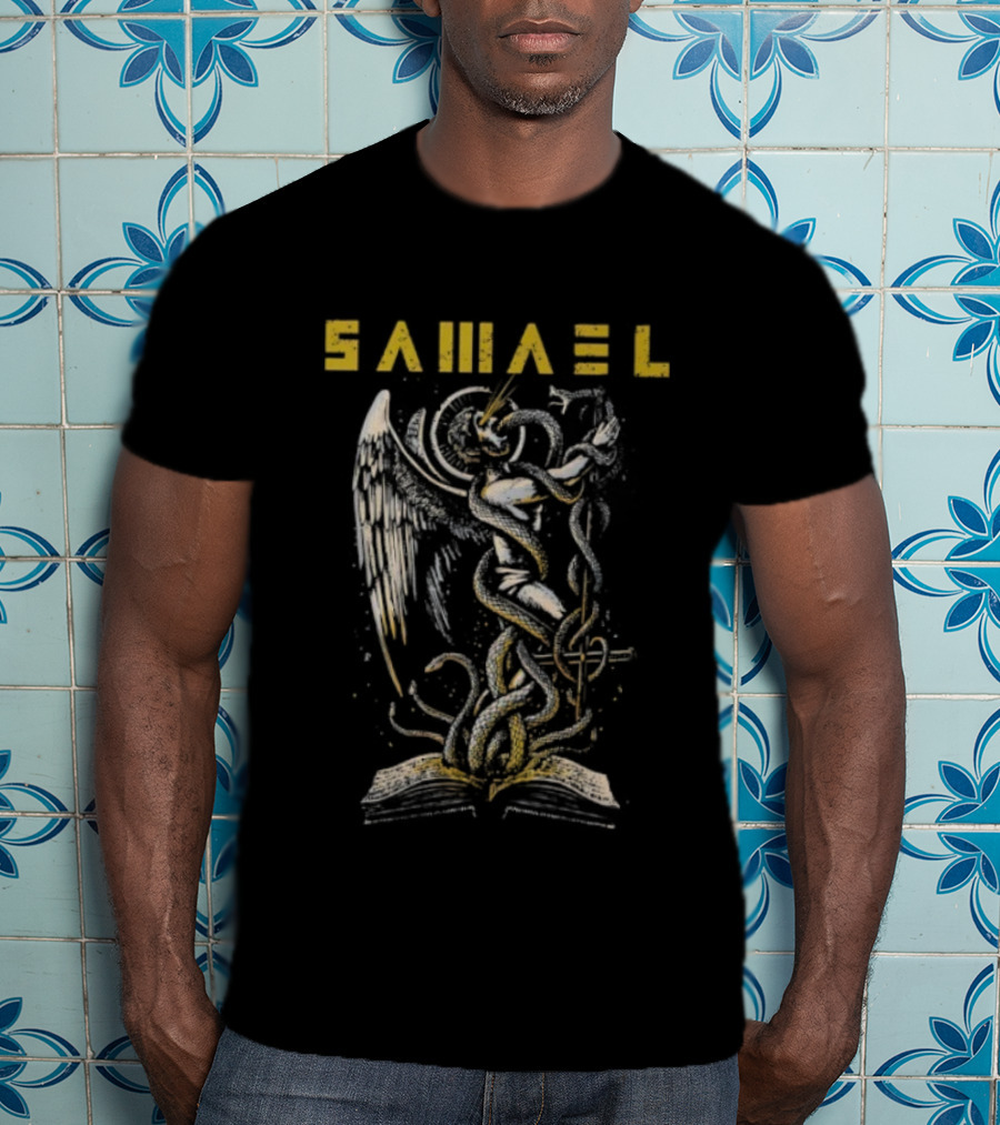 Samael Serpent Garden Of Eden Winged Serpent Imagery T-Shirt