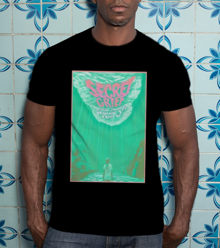 Secret Grief Concert With Low Light Hikes & Perren Grand Rapids Jan 3 2026 T-Shirt