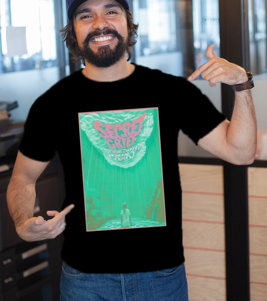 Secret Grief Concert With Low Light Hikes & Perren Grand Rapids Jan 3 2026 T-Shirt