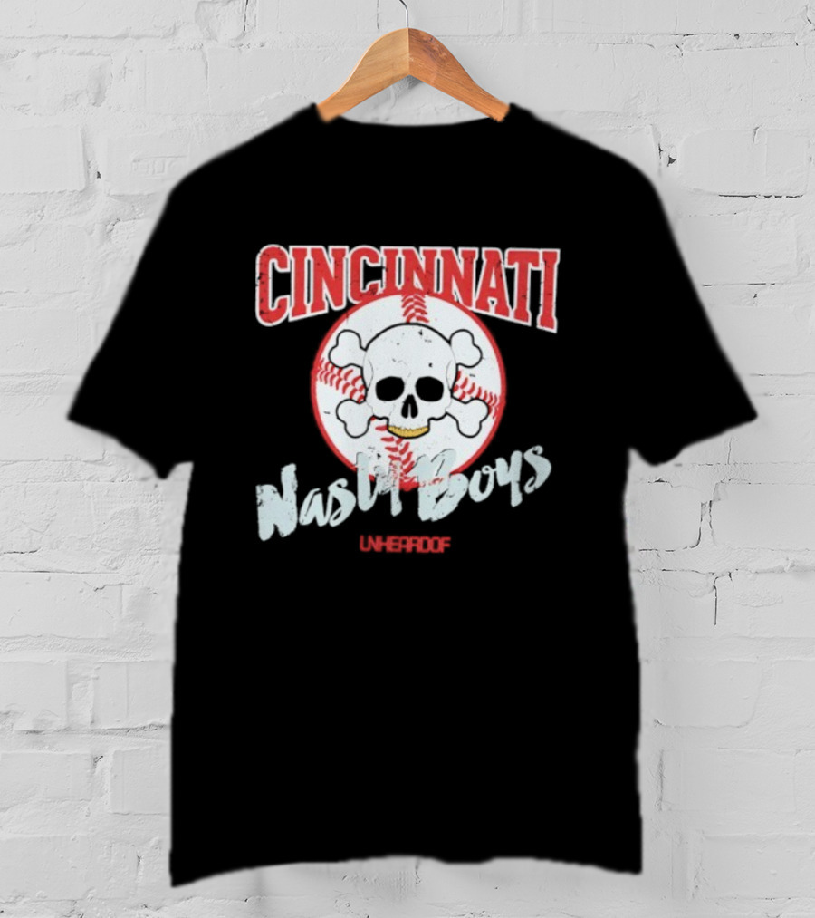 Cincinnati Skull Baseball Nasty Boys T-Shirt