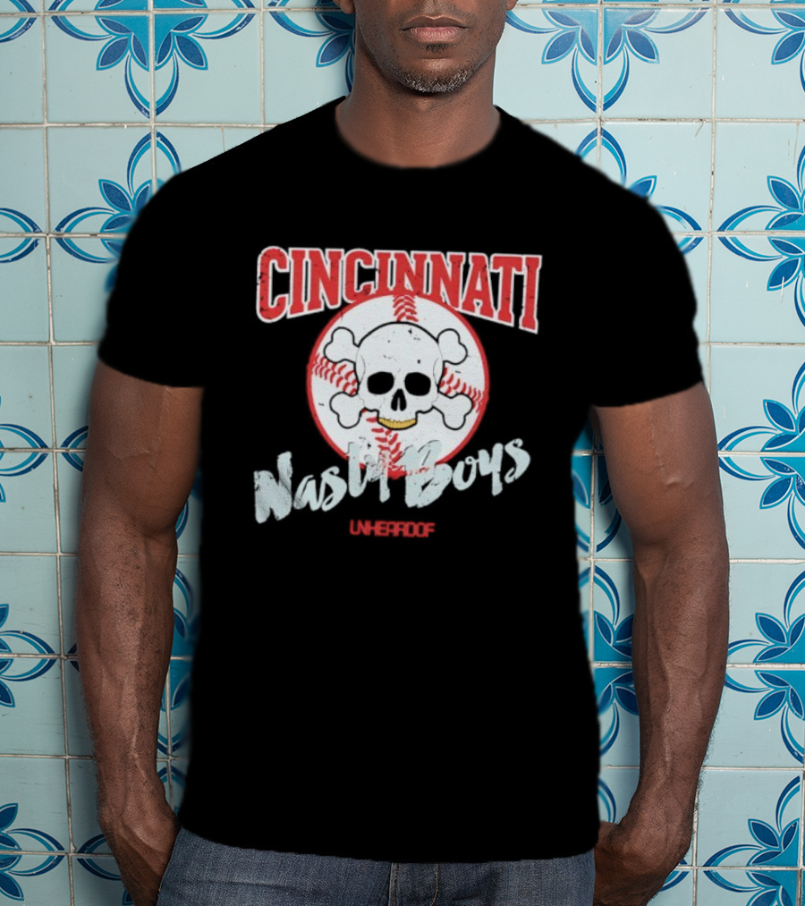 Cincinnati Skull Baseball Nasty Boys T-Shirt