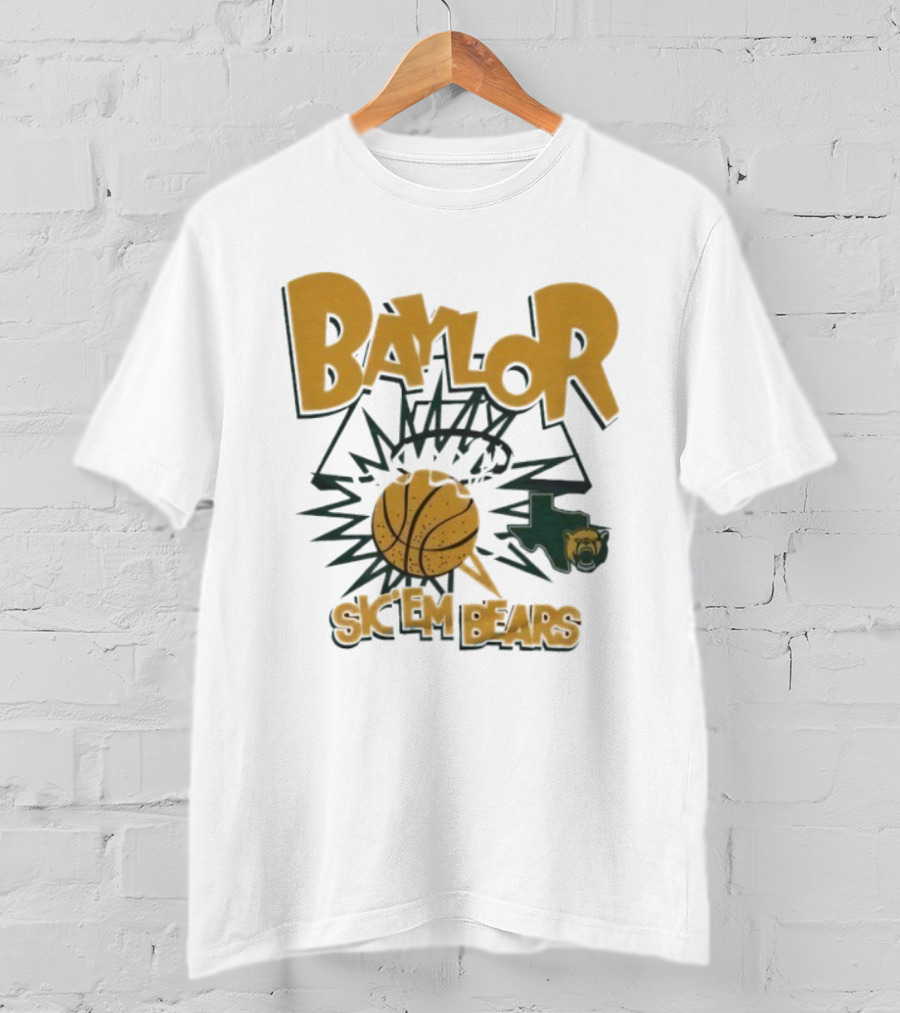Baylor Basketball Sic ’em Bears Slam Dunk T-Shirt