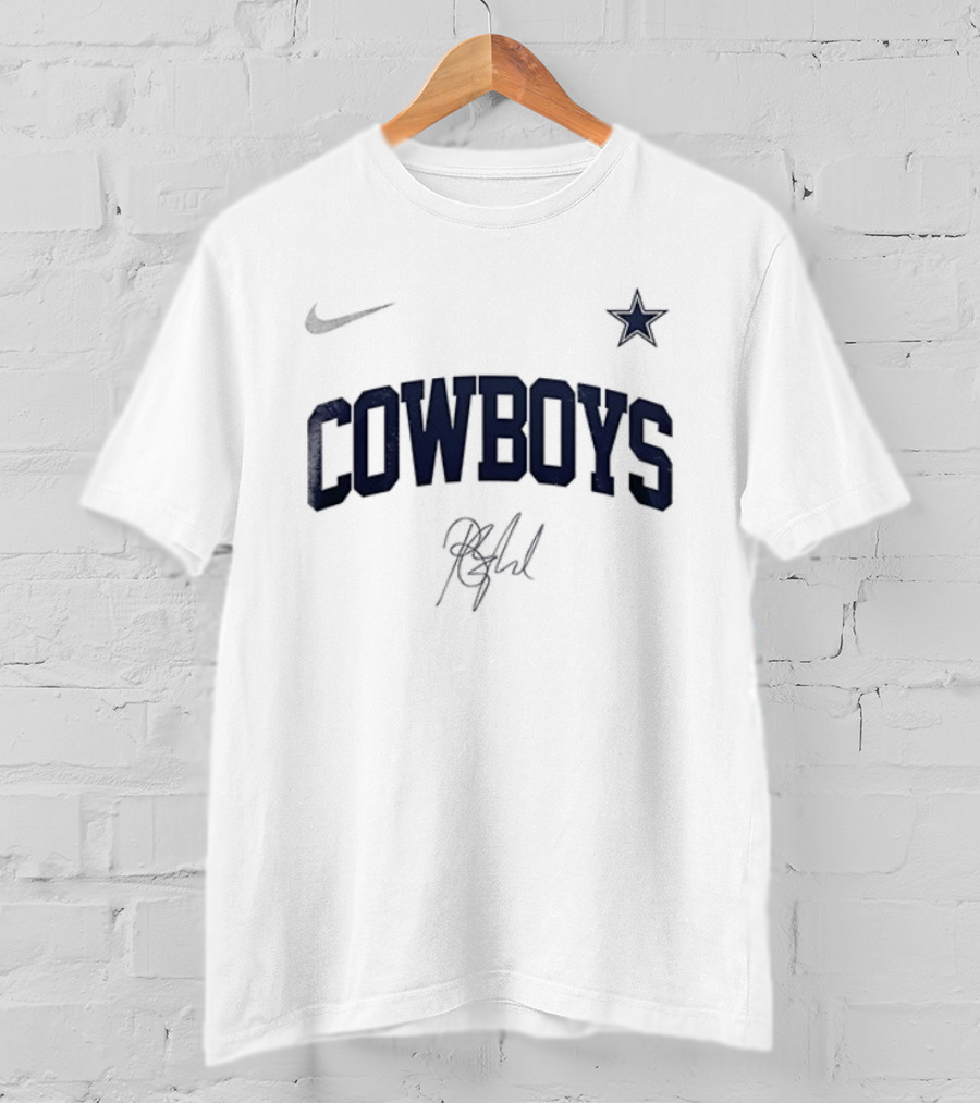 Cowboys Barry Manilow Signature Star Once Before I Go T-Shirt