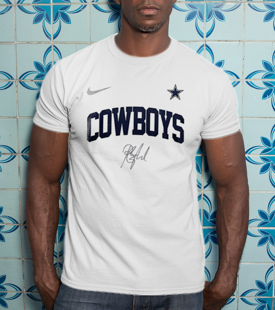 Cowboys Barry Manilow Signature Star Once Before I Go T-Shirt