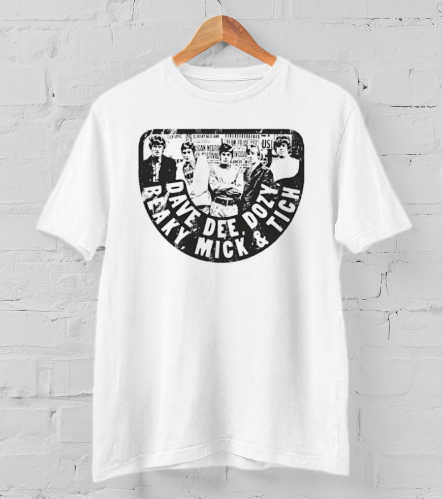 Dave Dee Dozy Beaky Mick And Tich Retro Band Name T-Shirt