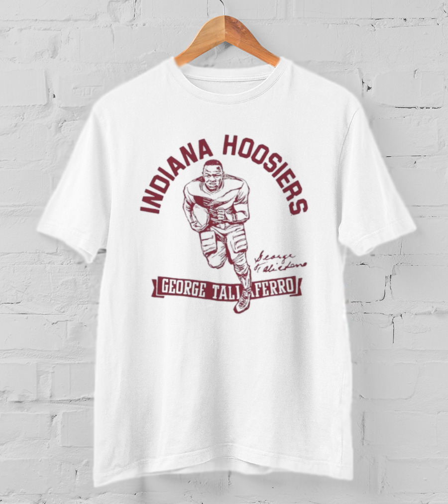 Indiana Hoosiers Football George Taliaferro Vintage Style Sports Apparel T-Shirt