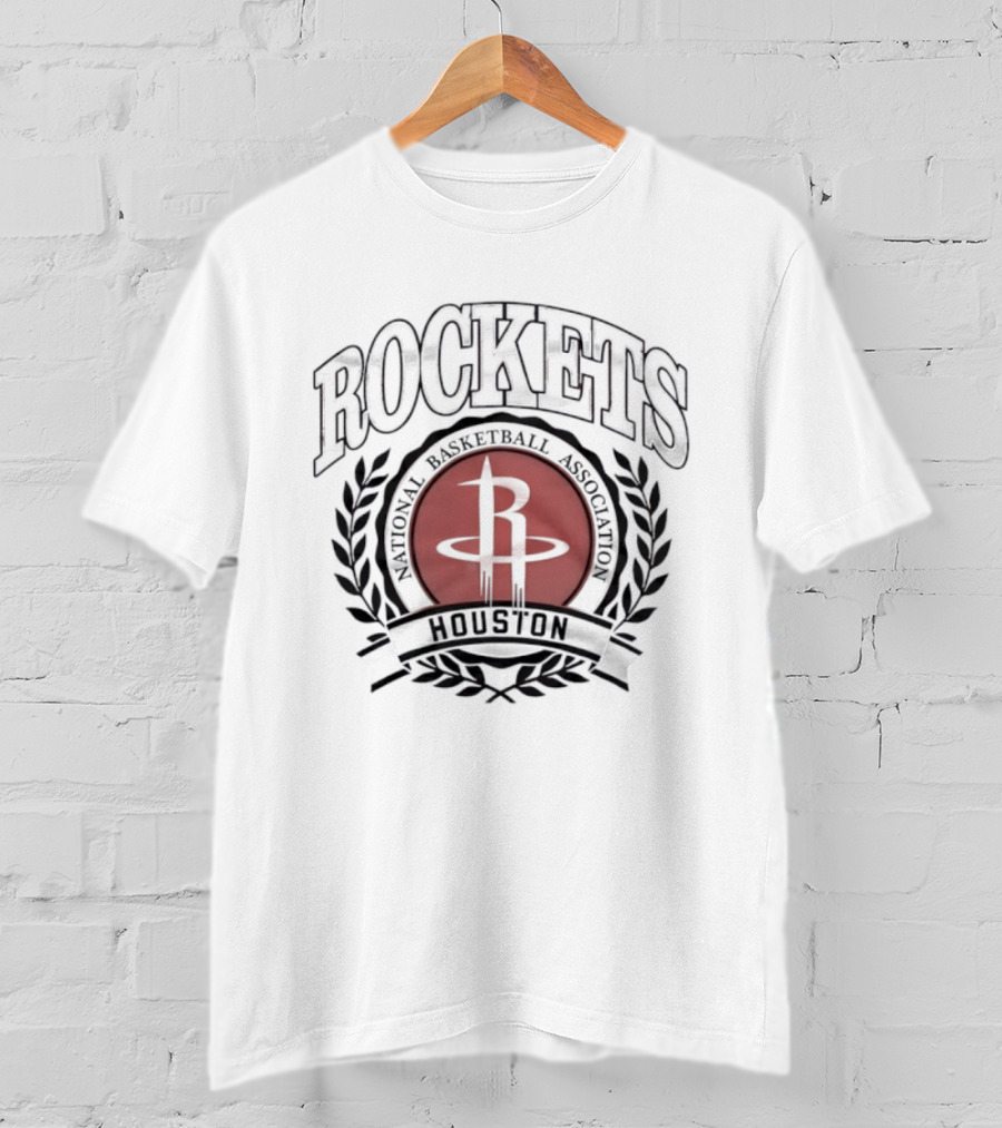 Houston Rockets NBA Emblem Icon National Basketball Association T-Shirt