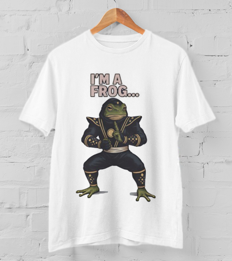 I'm A Frog Black Ranger Frog Ranger Stance Novelty T-Shirt