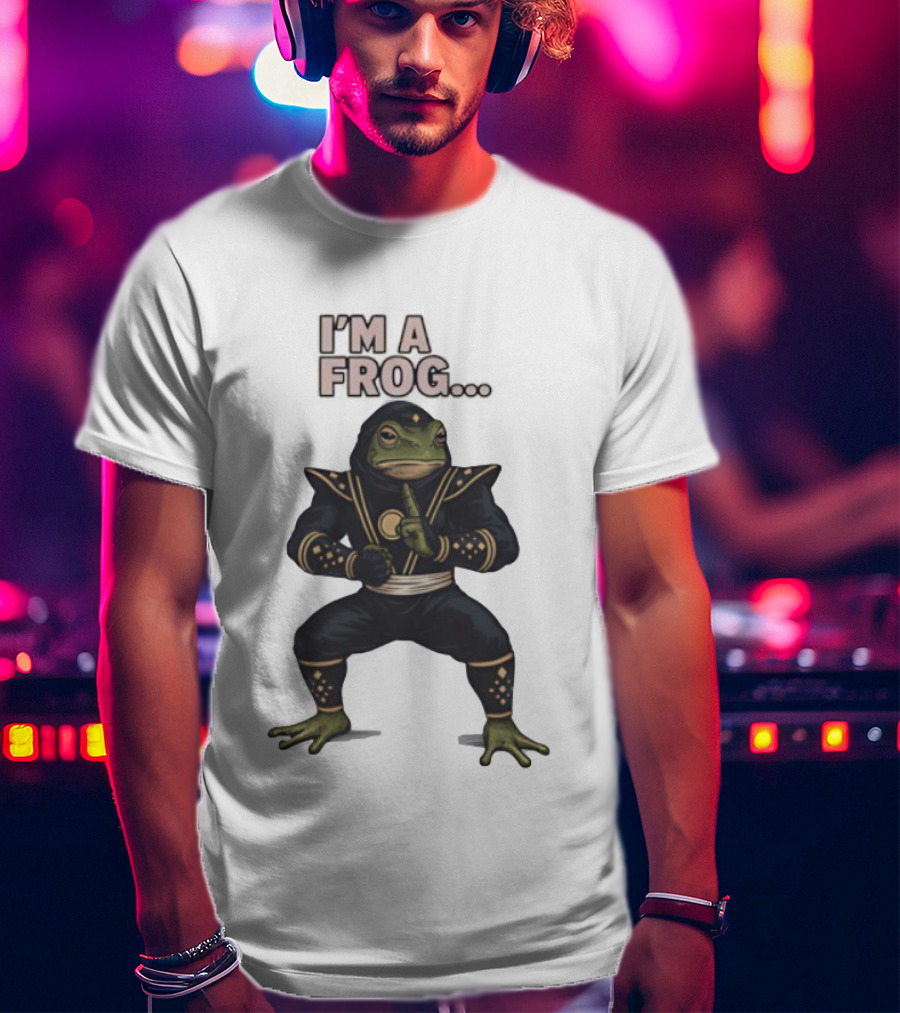 I'm A Frog Black Ranger Frog Ranger Stance Novelty T-Shirt