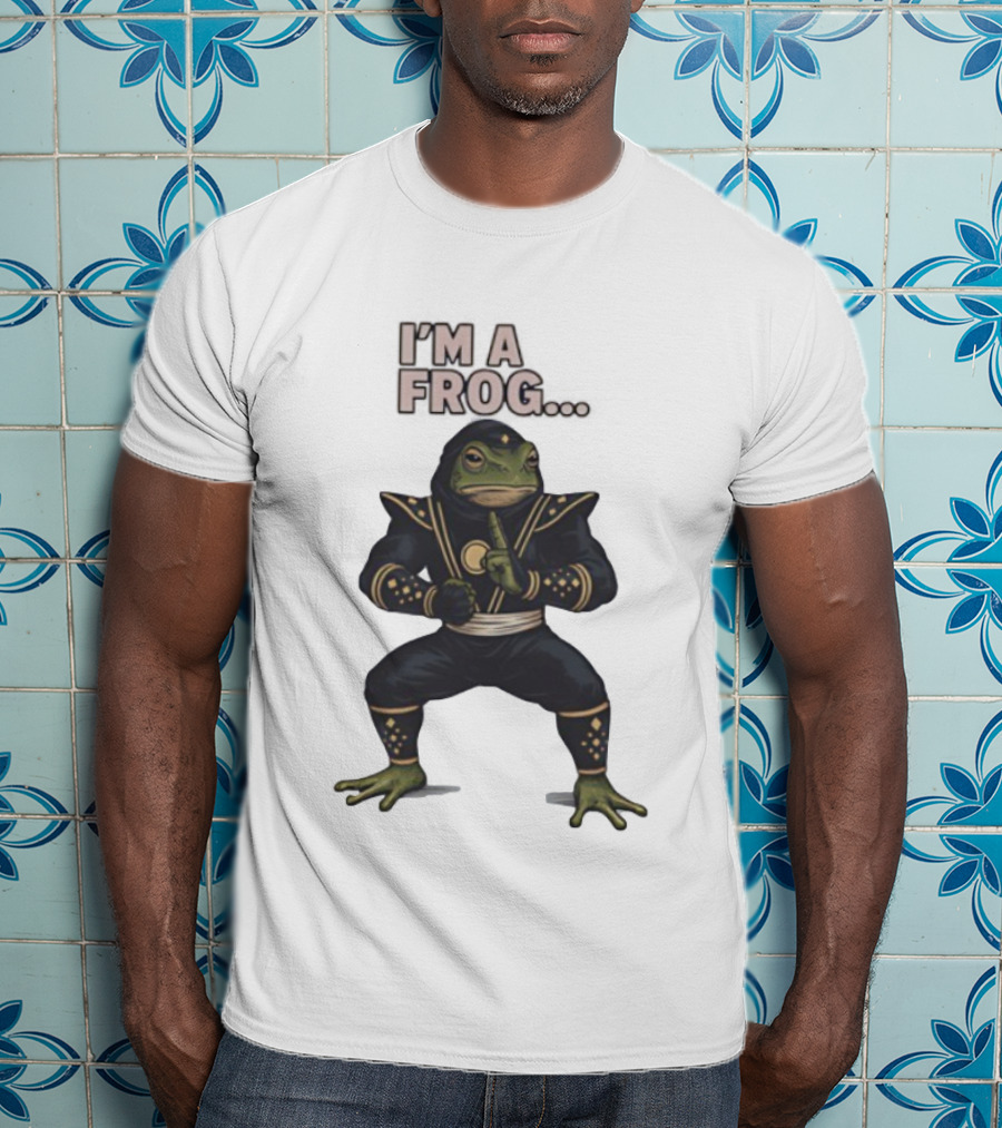 I'm A Frog Black Ranger Frog Ranger Stance Novelty T-Shirt