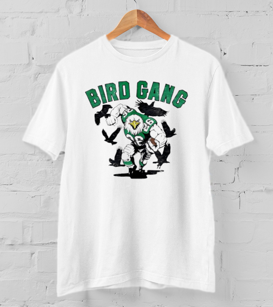 Philadelphia Eagles Bird Gang Saquon Barkley Football Graphic T-Shirt