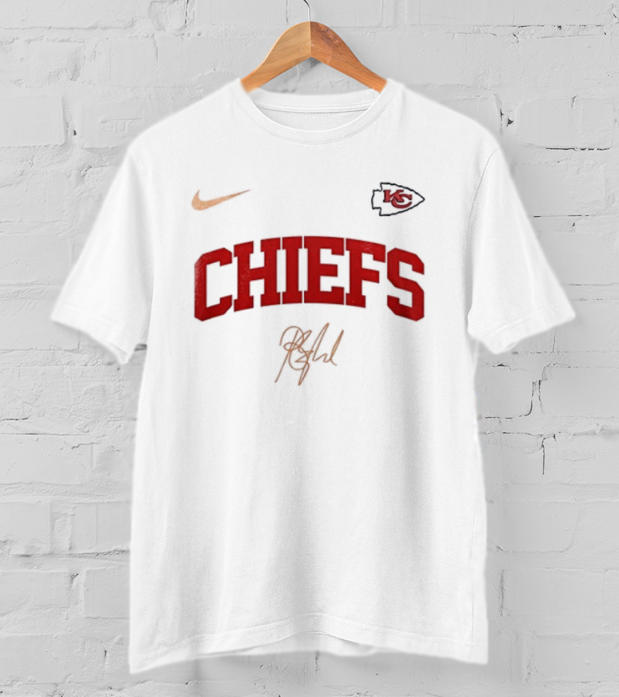 Kansas City Chiefs Nike KC Arrowhead Barry Manilow Signature T-Shirt