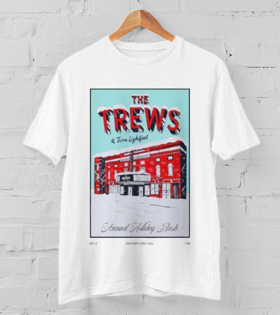 The Trews Terra Lightfoot Annual Holiday Bash Danforth Music Hall December 6 2025 Concert T-Shirt