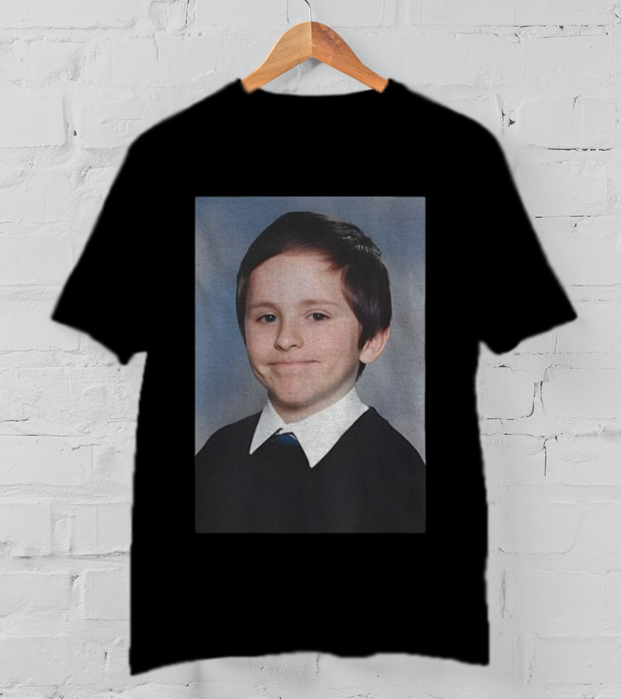 Awkward White People Smile Schoolboy Photo T-Shirt