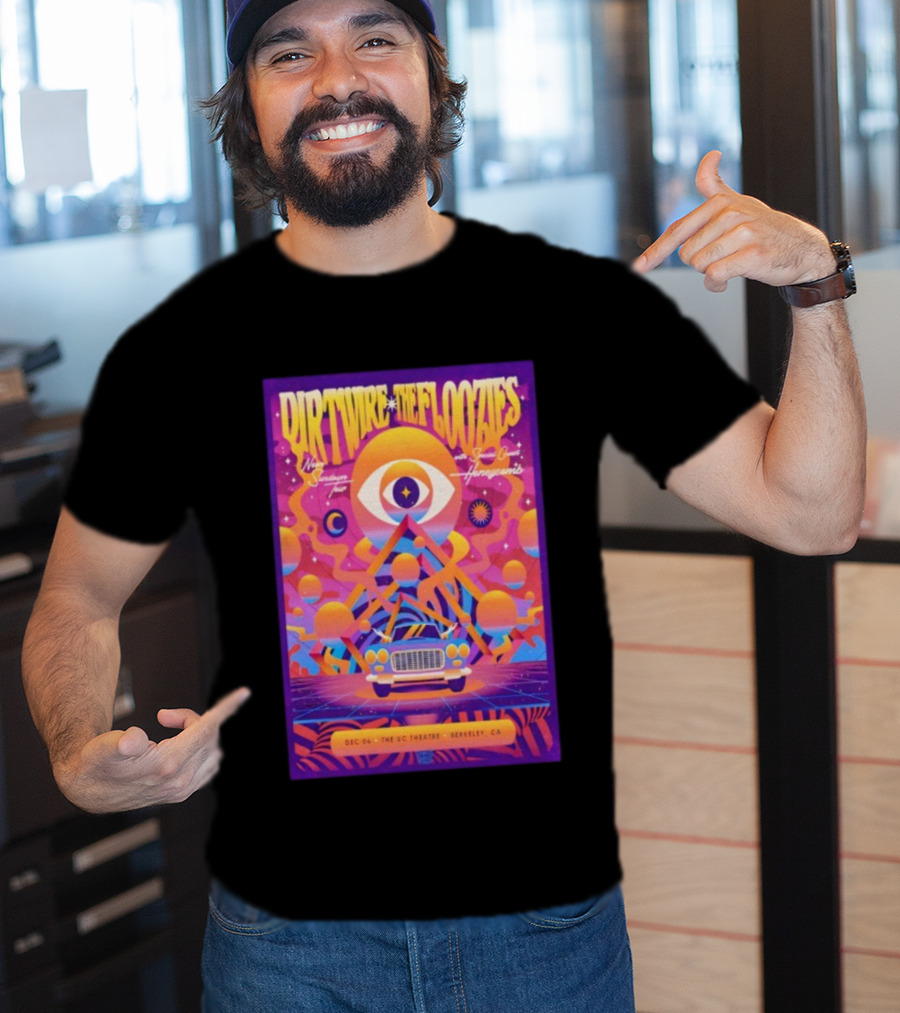 Dirtwire The Floozies UC Theatre Berkeley California December 6th 2025 Surreal Dream Tour Cosmic Vibrations Honeycomb T-Shirt