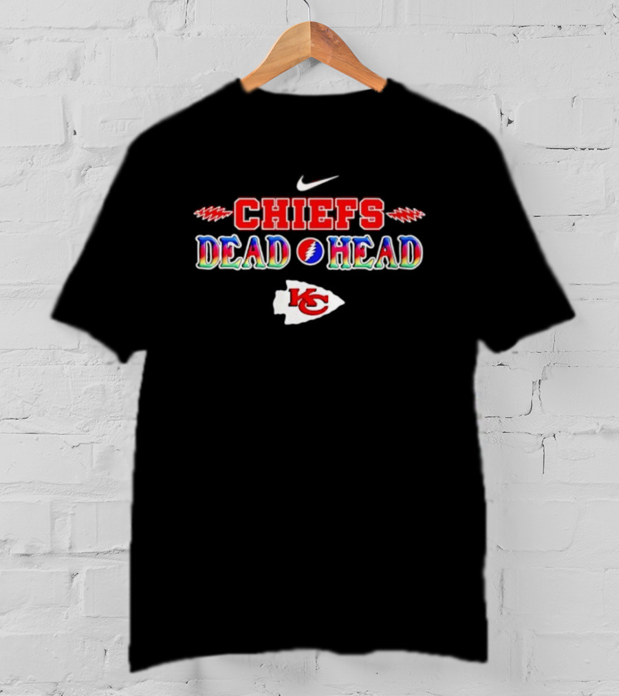 CHIEFS Dead Head KC Grateful Dead Style T-Shirt