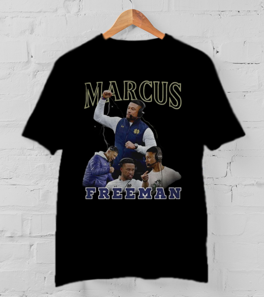 Marcus Freeman Notre Dame Football Coach Vintage Style T-Shirt