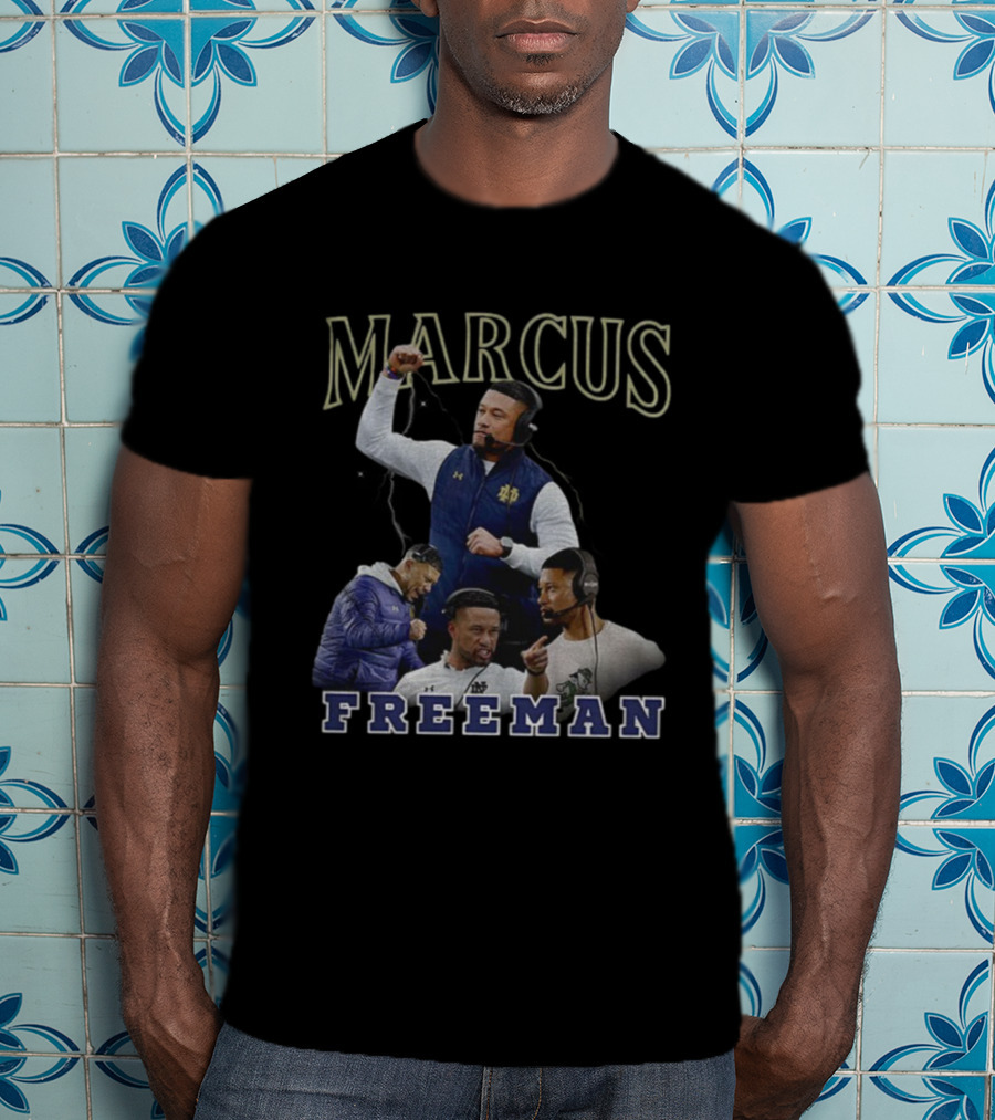 Marcus Freeman Notre Dame Football Coach Vintage Style T-Shirt