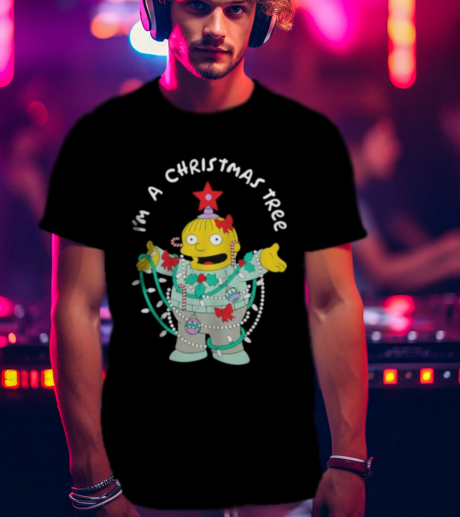 Ralph Wiggum I'm A Christmas Tree Holiday Humor T-Shirt