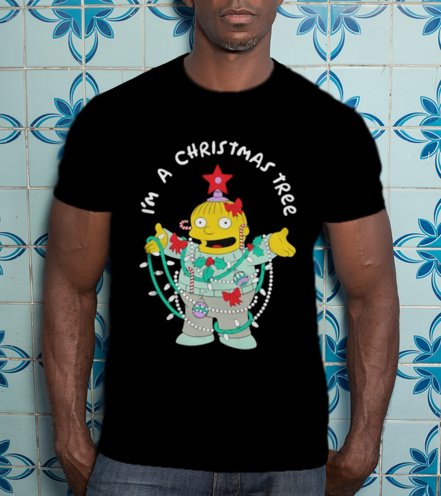 Ralph Wiggum I'm A Christmas Tree Holiday Humor T-Shirt