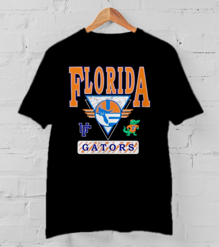 Florida Gators Vintage Retro Triangle LF Gator T-Shirt