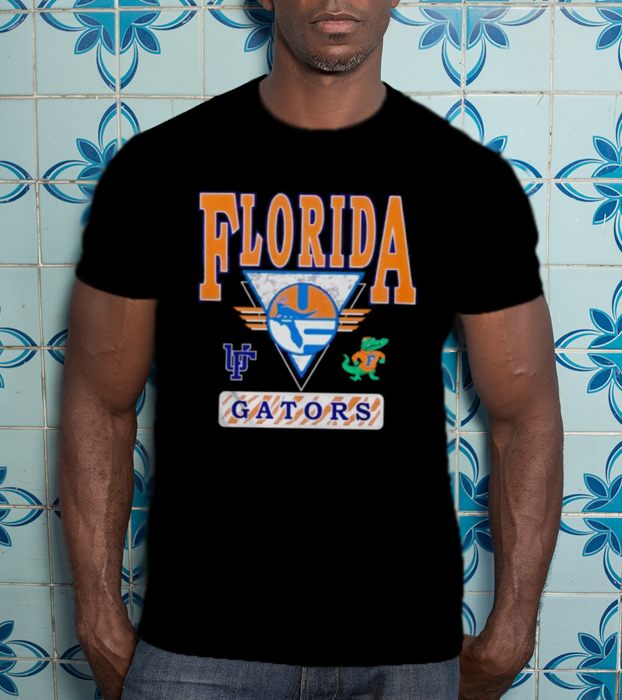 Florida Gators Vintage Retro Triangle LF Gator T-Shirt