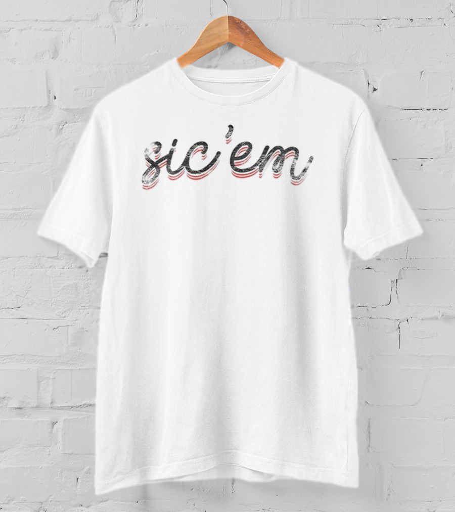 Georgia Bulldogs Sic’em UGA Go Dawgs Football Fan Apparel T-Shirt