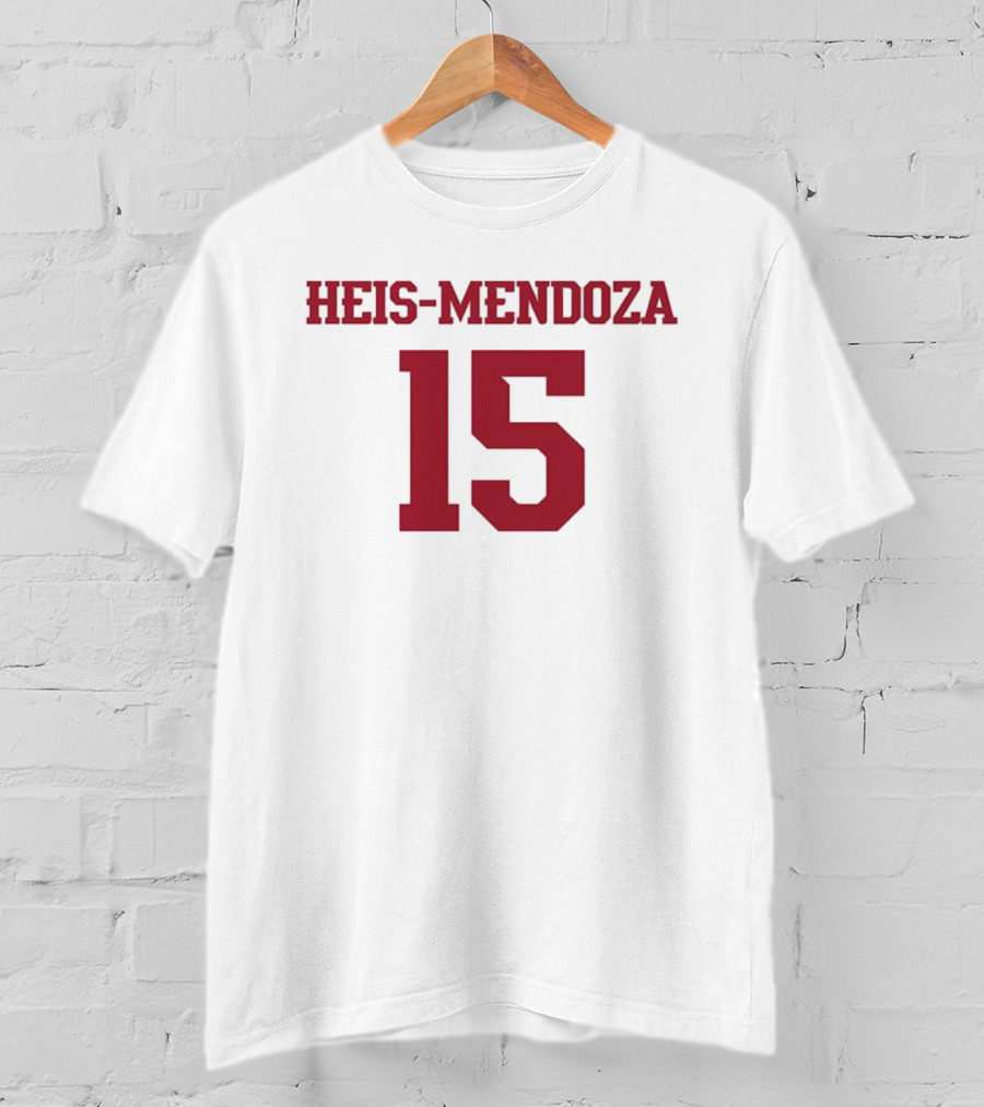 HEIS-MENDOZA 15 Team Spirit Number Jersey T-Shirt