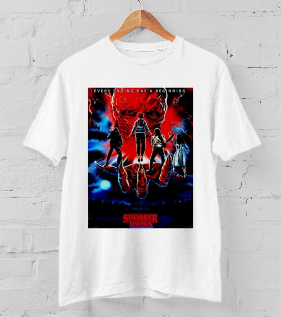 Stranger Things Every Ending Has A Beginning Halloween T-Shirt