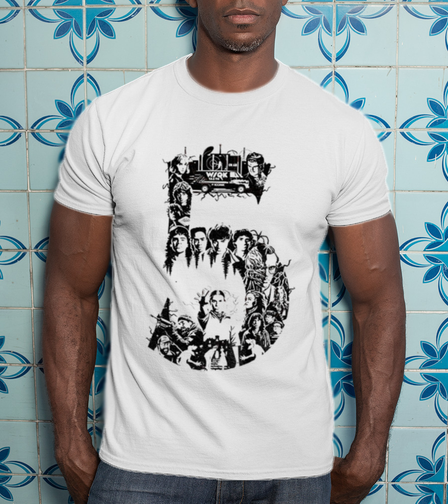 Stranger Things Season 5 Countdown Christmas Holiday WIQK Celebration T-Shirt