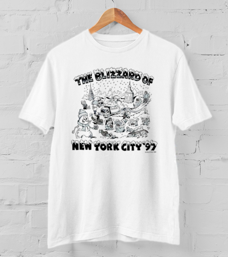 The Blizzard Of New York City 97 Santa And Friends Winter Wonderland T-Shirt