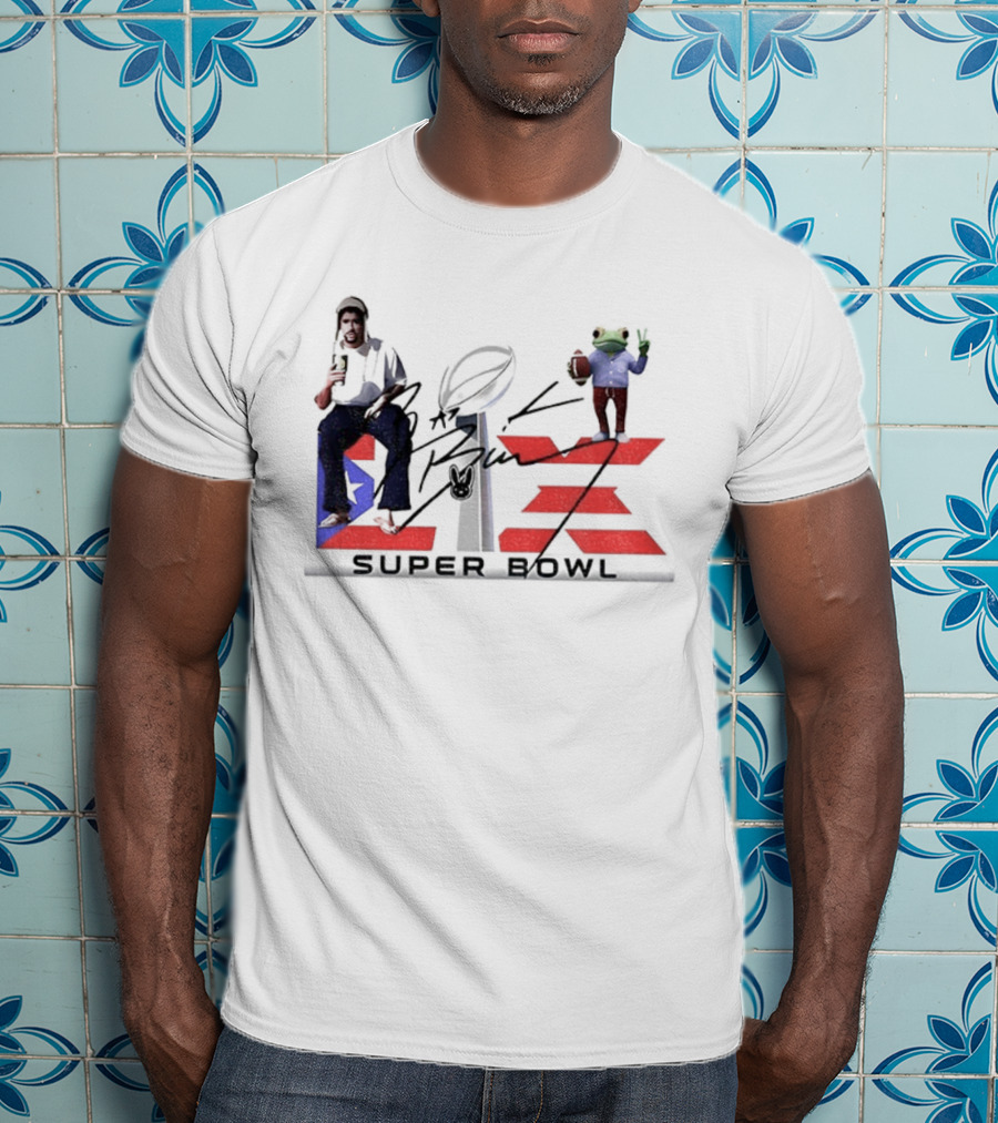 Benito Super Bowl Funny Signature With Frog And Acoustic Guitar T-Shirt