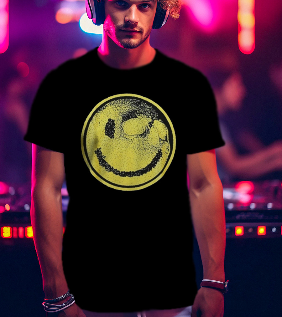 Against Me! Mandatory Happiness Yellow Smiley Face T-Shirt