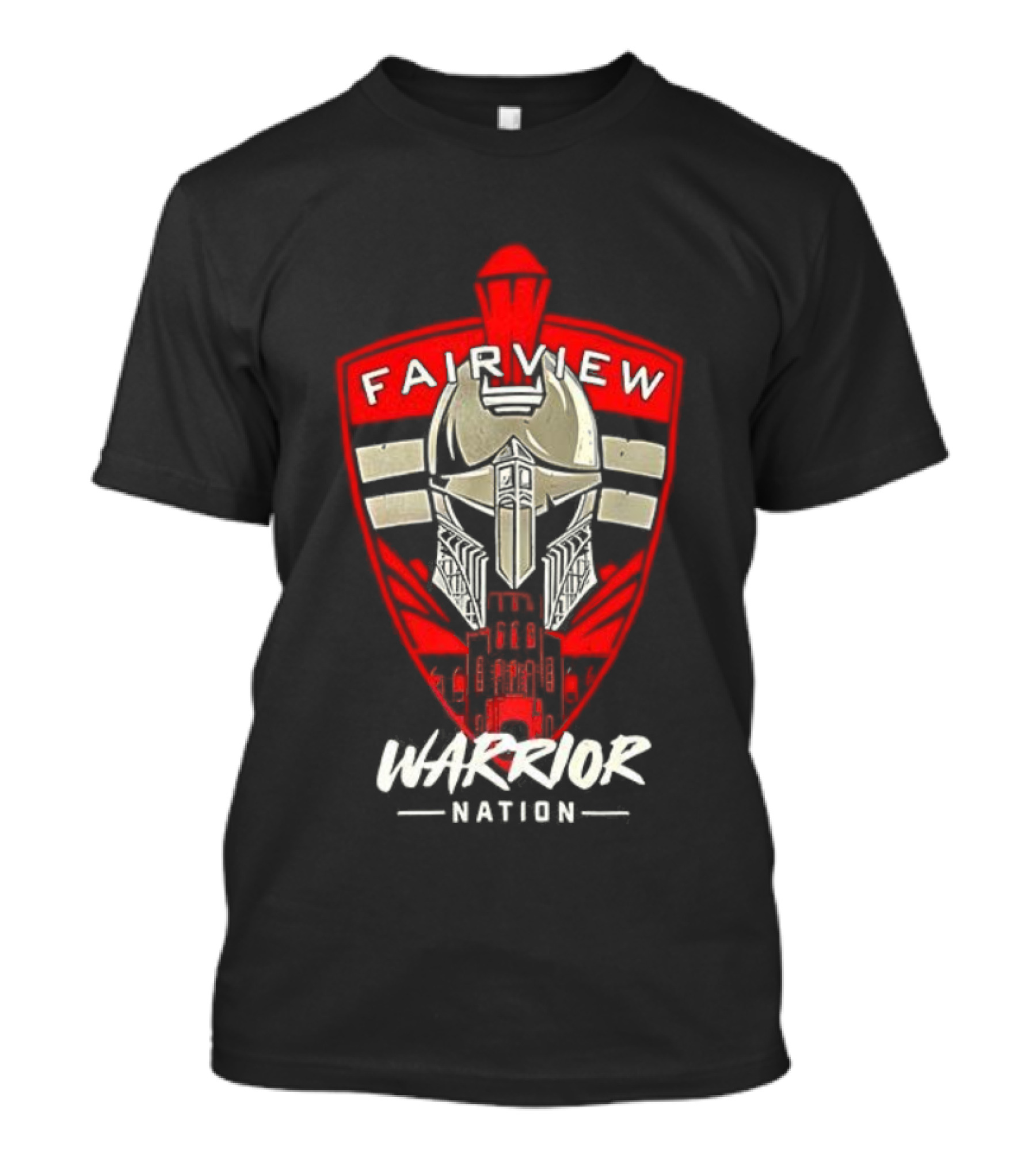 Fairview Warrior Nation Spartan Helmet Emblem T-Shirt