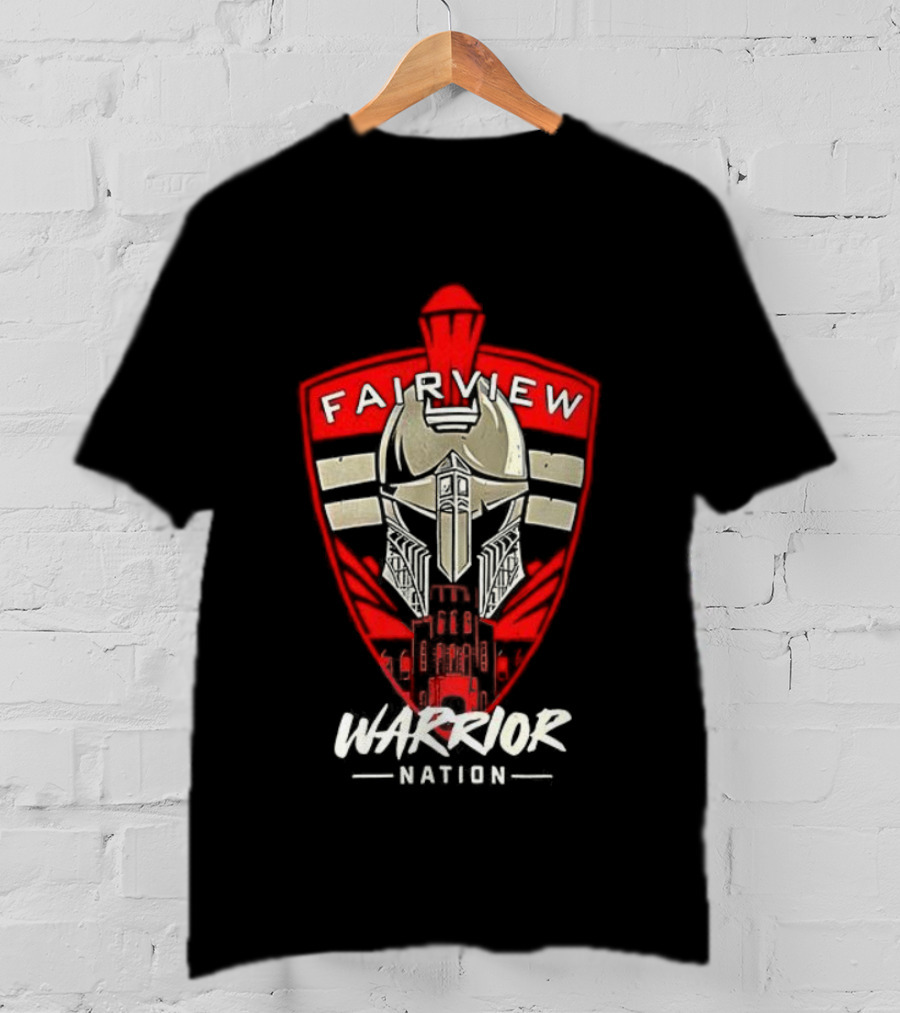 Fairview Warrior Nation Spartan Helmet Emblem T-Shirt