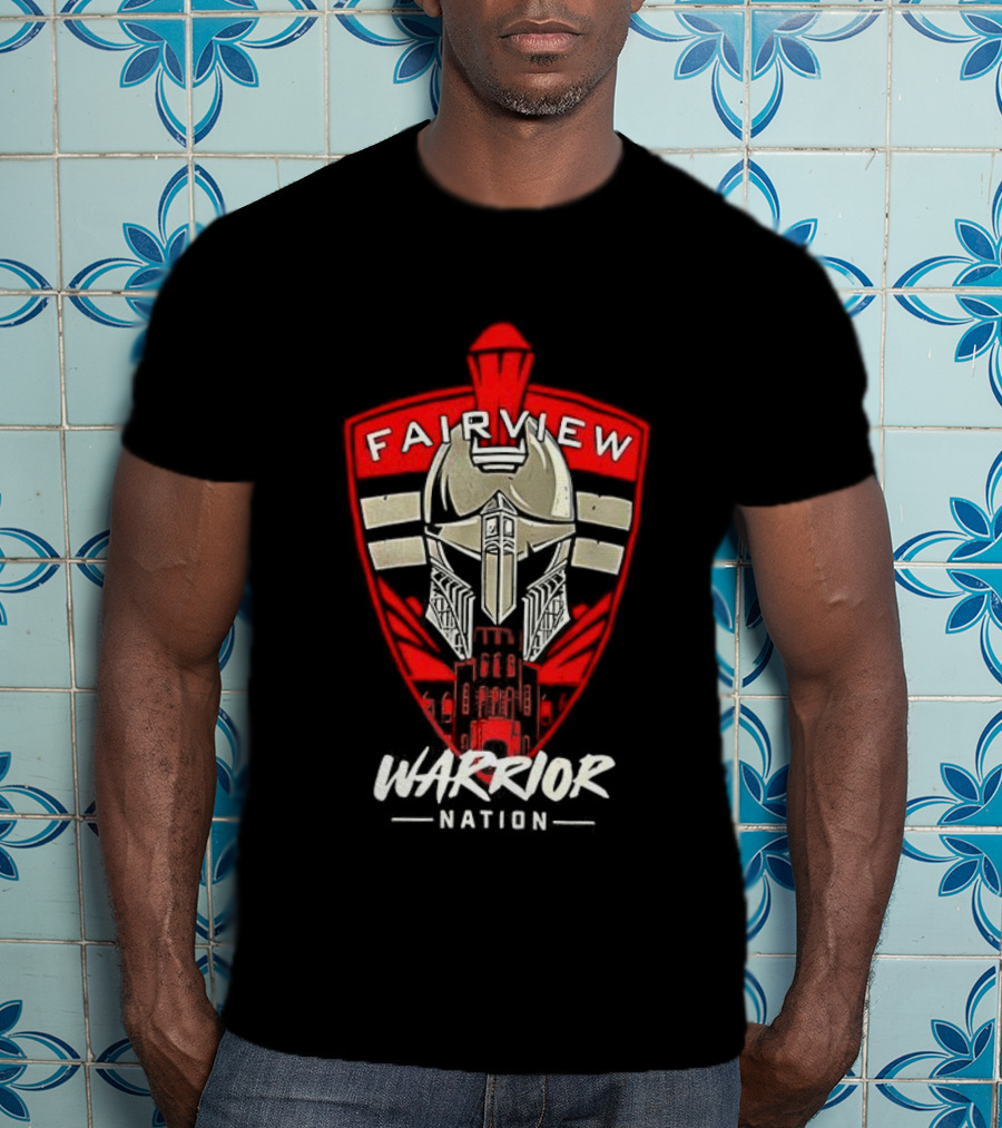 Fairview Warrior Nation Spartan Helmet Emblem T-Shirt