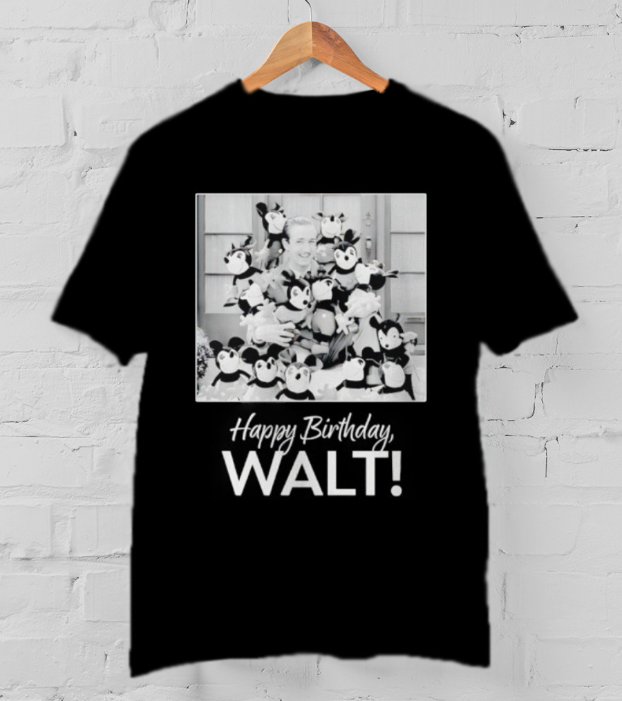 Happy Birthday Walt Disney Mickey Mouse Celebration T-Shirt