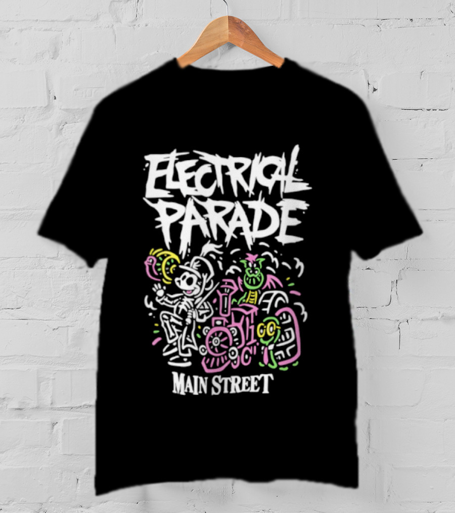 Mickey Mouse Main Street Electrical Parade Classic Retro Style T-Shirt